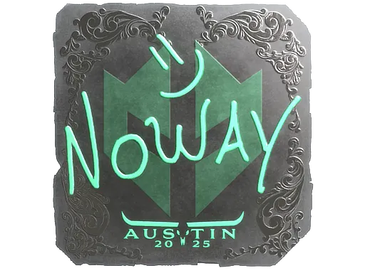 Sticker | noway (Foil) | Austin 2025