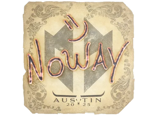 Sticker | noway | Austin 2025