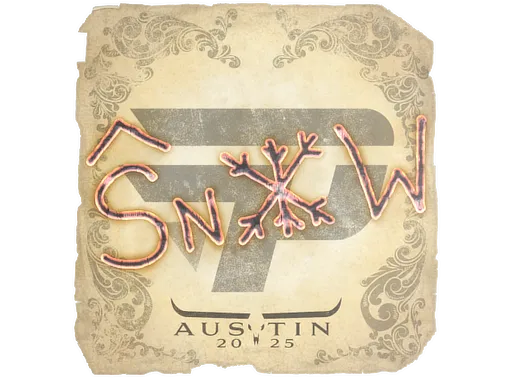 Sticker | snow | Austin 2025