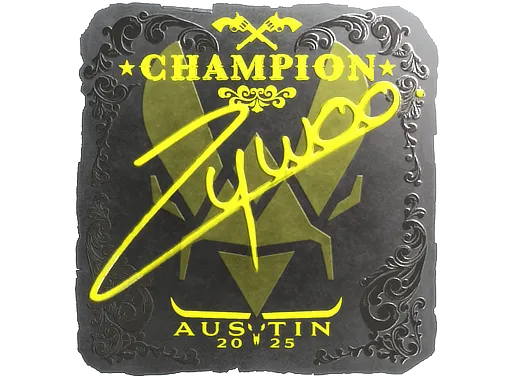 Sticker | ZywOo (Foil, Champion) | Austin 2025