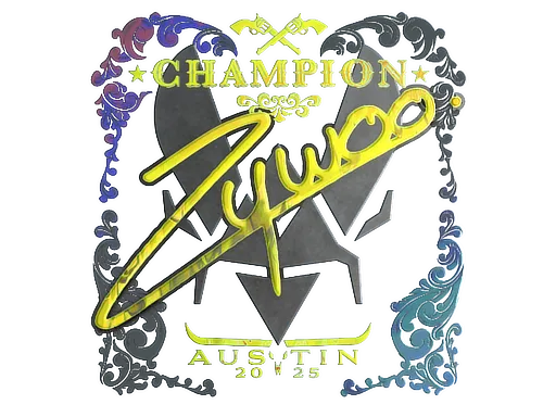 Sticker | ZywOo (Holo, Champion) | Austin 2025