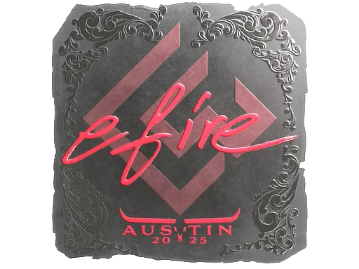 Sticker | efire (Foil) | Austin 2025