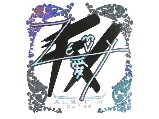 Sticker | zevy (Holo) | Austin 2025