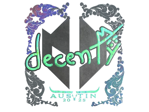 Sticker | decenty (Holo) | Austin 2025