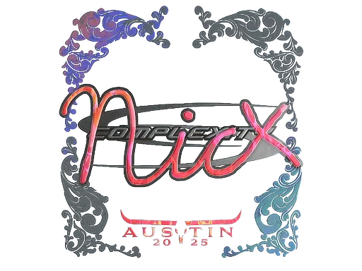 Sticker | nicx (Holo) | Austin 2025