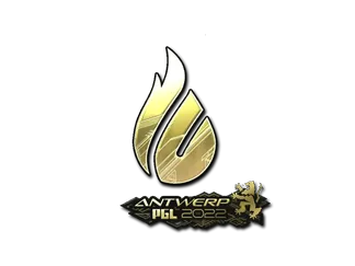 Sticker | Copenhagen Flames (Gold) | Antwerp 2022