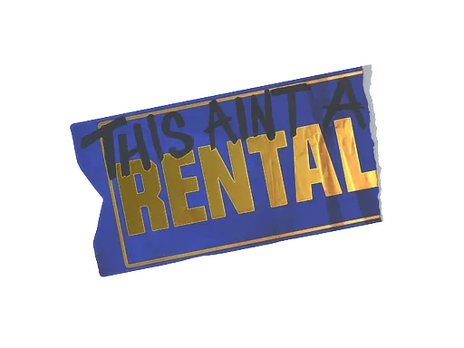 Sticker | Ain't A Rental (Foil)