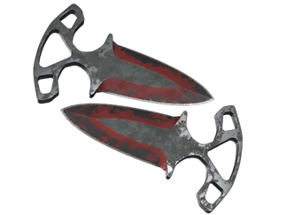 ★ Shadow Daggers | Crimson Web (Battle-Scarred)
