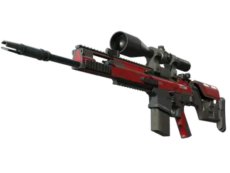 StatTrak™ SCAR-20 | Crimson Web (Well-Worn)