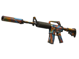 M4A1-S | Leaded Glass (Well-Worn)