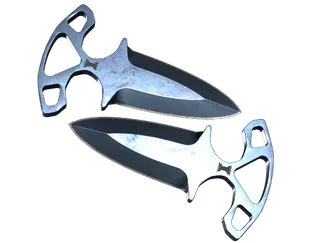 ★ Shadow Daggers | Blue Steel (Well-Worn)