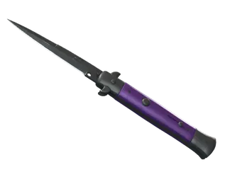 ★ Stiletto Knife | Ultraviolet (Well-Worn)